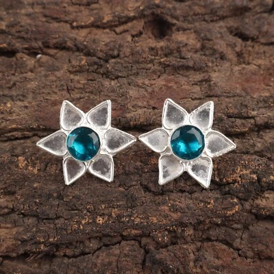 情人节销售Apatite波西米亚耳钉女儿耳环珠宝首饰925纯银 — 第 1/4 张图片