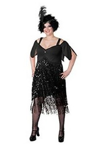 plus size flapper fancy dress