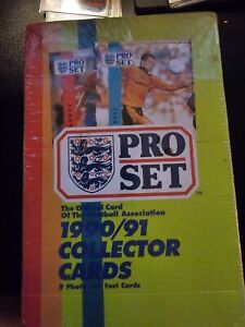 1990-91 Pro Set Soccer Collector Cards-Football Association-Sealed Box 48 Packs