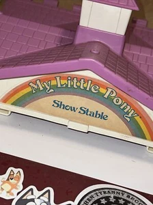 Vintage My Little Pony Show Stable 1983 Hasbro G1 Replacement Purple Roof - Picture 1 of 9