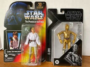 Star Wars Black Series LUKE + C-3PO Archive Power of the Force Lucasfilm 50th - Picture 1 of 9