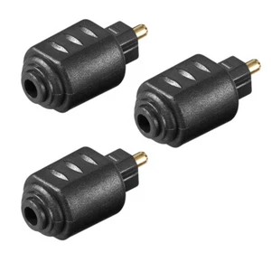 3x Audio Adapter 3,5mm mini Toslink Kupplung LWL Klinke > Toslink Stecker - Bild 1 von 4