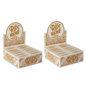 RIPS King Size Natural Hemp Rolling Papers on a Roll (48 Rolls ) - 2 Sealed Box - Picture 1 of 4