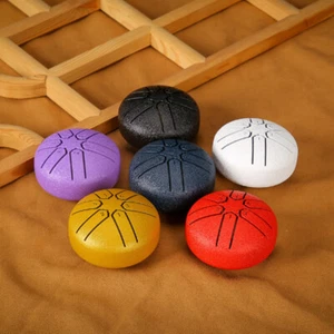 Tambor de lluvia de 3 pulgadas para jardín exterior tambor de lengua de acero campana de lluvia tambor de 6 notas regalo - Imagen 1 de 8