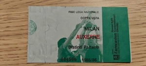 Ticket 1985 AC Milan vs. Auxerre Cantona European Cup Debut - Picture 1 of 1
