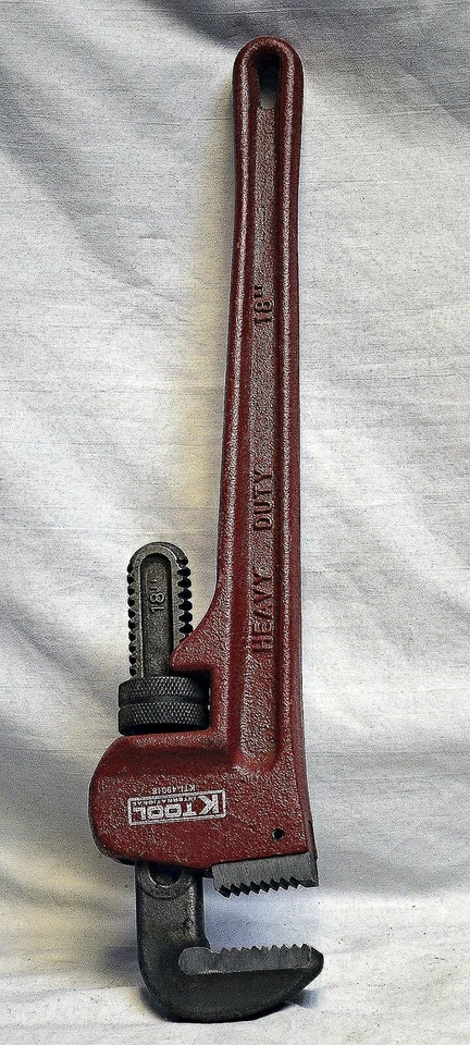 K Tool 49018 - 18" Heavy Duty Pipe Wrench - Image 1 of 1
