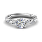 Diamond Wedding Rings Solid 950 Platinum 1.20 Ct IGI Certified Lab Created