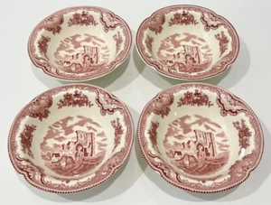 Juego de 4 cuencos de cereales johnson bros Inglaterra ANTIGUOS CASTILLOS BRITÁNICOS Patrón 6" - Imagen 1 de 4