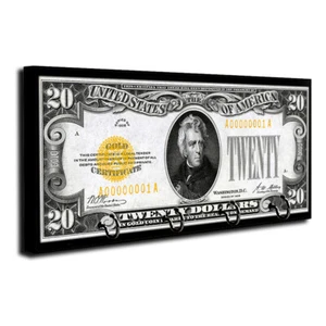 Vintage 1920's Era $20 Twenty Dollar Bill Design Dog Leash and Key Hanger - Picture 1 of 8