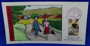 Scott 2159 FDC Public Education in America Quill Pen Apple Spectacles Collins - Picture 1 of 2