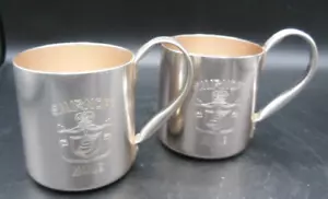 Set di 2 tazze da cocktail in rame Smirnoff Moscow Mule Mugs vintage - Foto 1 di 4