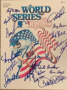 1980 PHILADELPHIA PHILLIES WORLD SERIES CHAMPION 17 SIGNIERT 11x17 FOTO - Bild 1 von 1