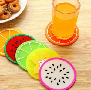 AZMELON 6PcsSet Home Table Cup Coaster Colorful Silicone Tea Drinks Holder Mat - Picture 1 of 1