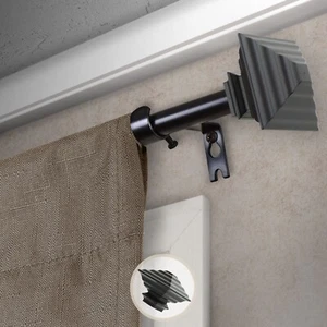 Quad 5/8” Adjustable Window Drapery Curtain Rod 18"-120" (4 sizes) - Picture 1 of 4