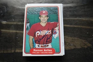 RAMON AVILIES DECEASED PHILADELPHIA PHILLIES AUTOGRAPHED CARD - Picture 1 of 1
