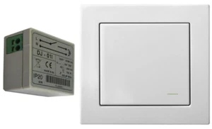Interruptor de luz inteligente Interruptor de onda de radio con receptor Liregus Epsilon RJ-314 blanco - Imagen 1 de 4