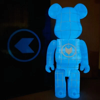 BEARBRICK 400% New in Box NORT STASH Rare Blue GID Glow in the Dark Be@rbrick - Image 1 of 4