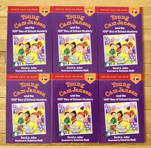 Lot 6 YOUNG CAM JANSEN AND THE 100TH DAY OF SCHOOL MYSTERY Adler guided reading - Imagen 1 de 1