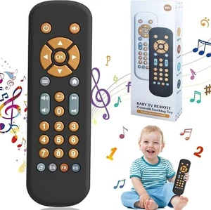 Baby TV Remote Toys 6 12 Months Toddlers Remote Control Toy Realistic Play Rem - Picture 1 of 7