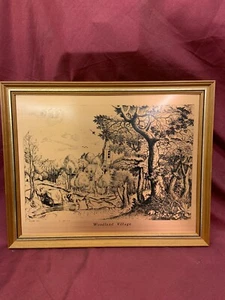Coppercraft Copper Etchings, ‘Woodland Village’ By Pieter Bruegel ’ (712) - Picture 1 of 6