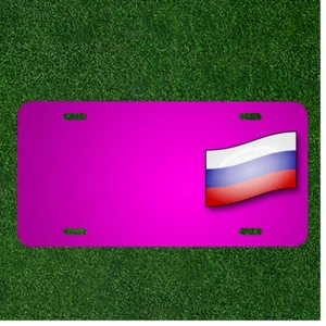 Custom Personalized Car License Plate With Add Names To Russia Country Flag - Picture 1 of 2
