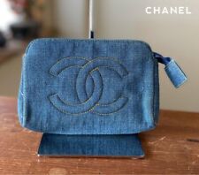 Chanel Denim Xl Coco Cabas Tote Shoulder Bag Purse