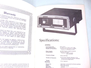 Genave Maintenance Manual Marine Mate-10   25 pages 1973 Marine Radio - Bild 1 von 3