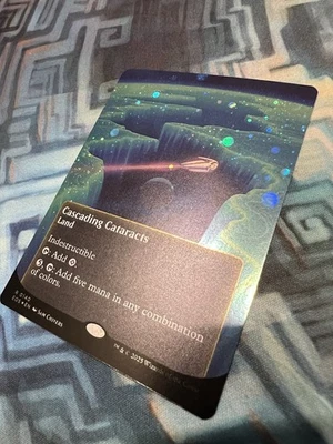 Borderless Galaxy Foil Cascading Cataracts NM Unplayed Eye Stellar Sights Poster - Image 1 of 4