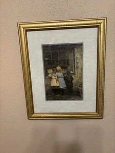 The Village Shop von Robert Hutchinson Druck gerahmt Passepartout 16x13 - Bild 1 von 1