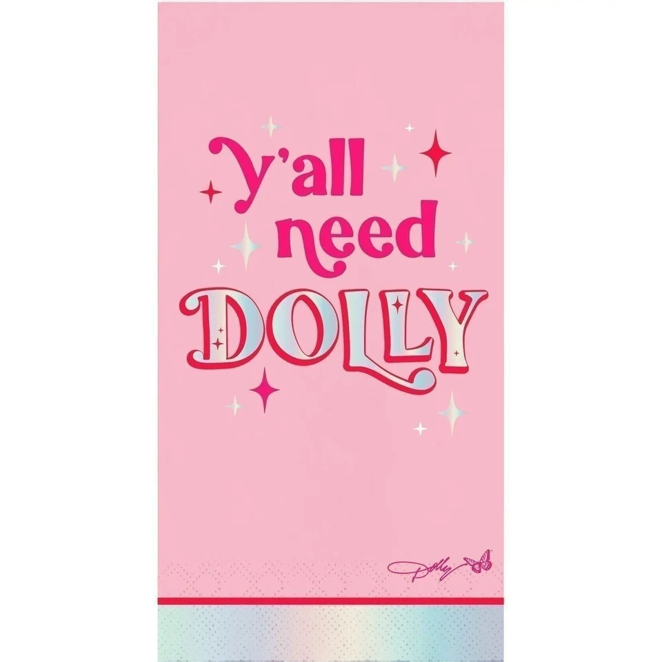 Dolly Party 派对用品 16 Y'all Need Dolly Guest 毛巾 — 第 1/1 张图片