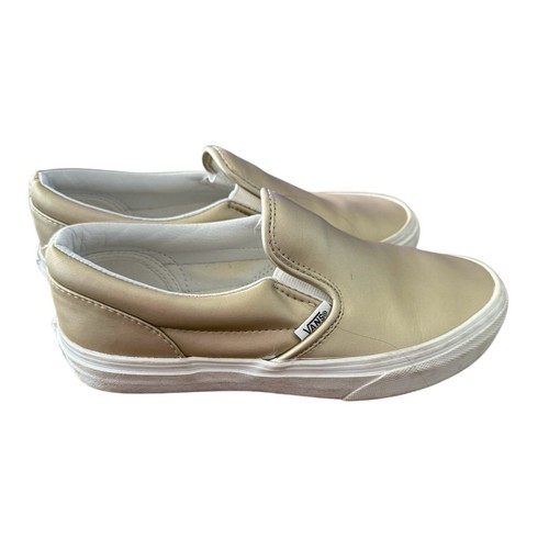 Scarpe da skateboard sneakers basse Vans oro metallizzato bambina taglia 3 pelle