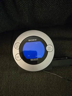  Sony Dream Machine AM/FM Radio CD Player Alarm Clock iPod Dock Work - Image 1 of 4