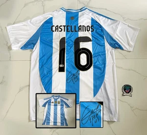 Camiseta firmada por Valentin Taty Castellanos Argentina Beckett BAS 1 CERTIFICADO DE AUTENTICIDAD - Imagen 1 de 1