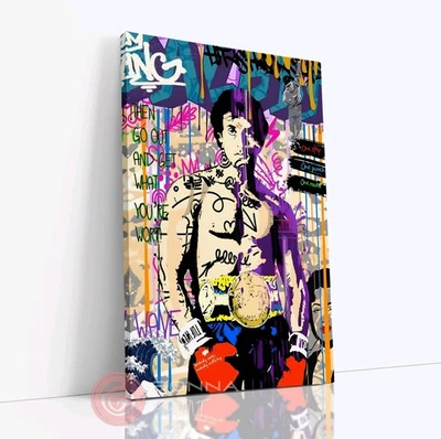 Rocky Balboa Graffiti Arte Pop Banksy Películas Citas Arte de Pared Sala Lienzo Foto 1 de 4