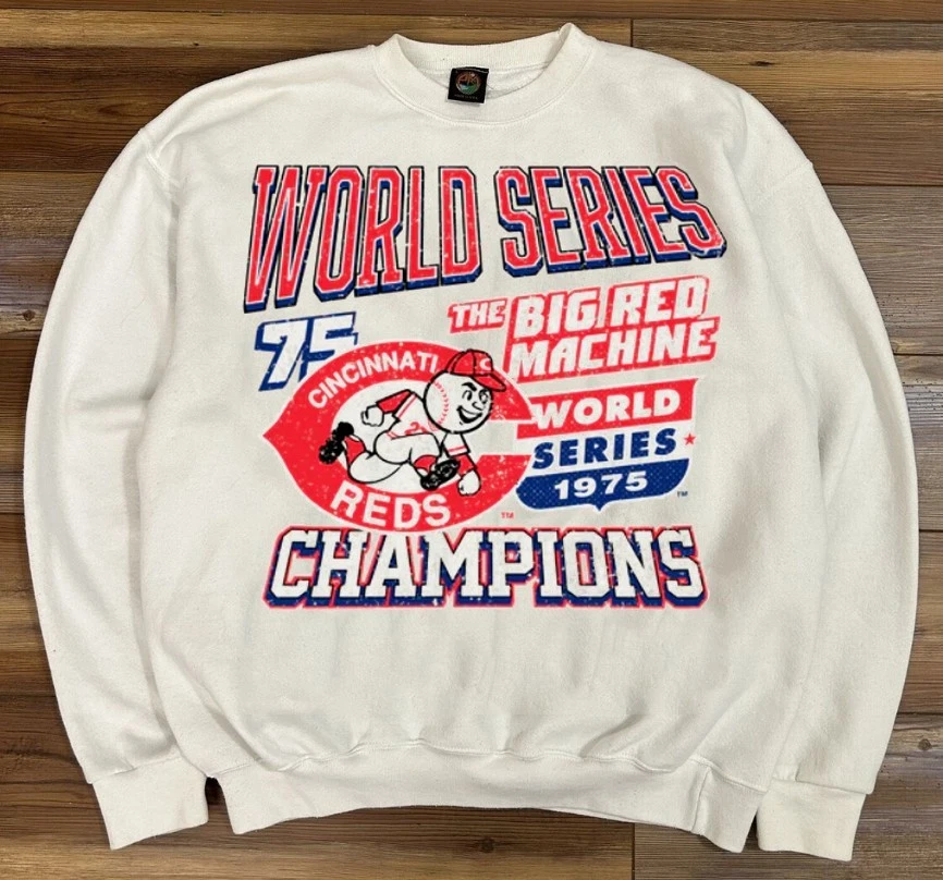 Cincinnati Reds 1975 World Series Champs crewneck sweatshirt VK06224 - Image 1 of 1