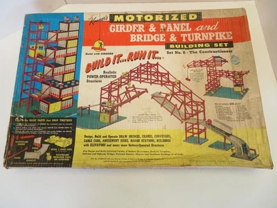 Juego de construcción de paneles de viga Kenner's Bridge & Turnpike vintage años 60 No. 8 piezas Foto 1 de 4