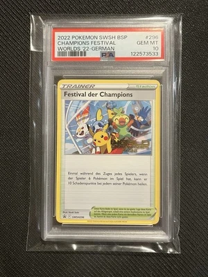 Pokémon 2022 Champions Festival German PSA 10 - Image 1 of 2