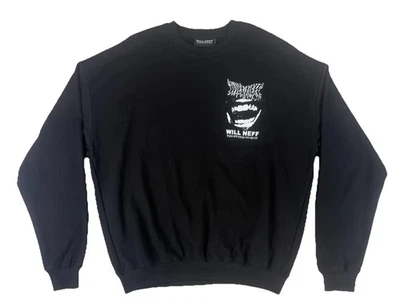 Will Neff Too Stupid To Quit Crewneck Mens XL Black Sweatshirt - Image 1 of 4