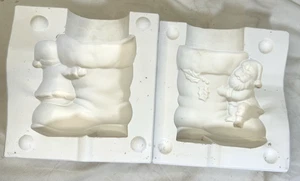 Vintage Ceramic Slip Casting Mold Santa Shoe with Little Santa B-70 Kiln - Picture 1 of 15