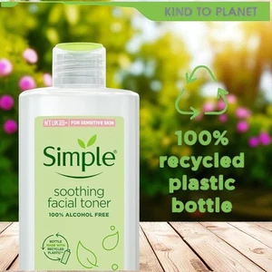 Soothing Facial Toner 6 x 200ml Kind to Skin Alcohol Free Skincare Simple - Picture 1 of 6