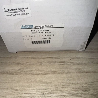 Solenoide de arranque WSM para Sea-Doo 004-120 278000077 Foto 1 de 2