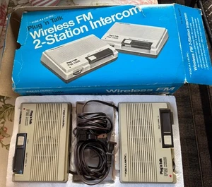 Realistic Plug n Talk Wireless FM 2 Station Intercom 43-207 Manual Radio Shack - Picture 1 of 18