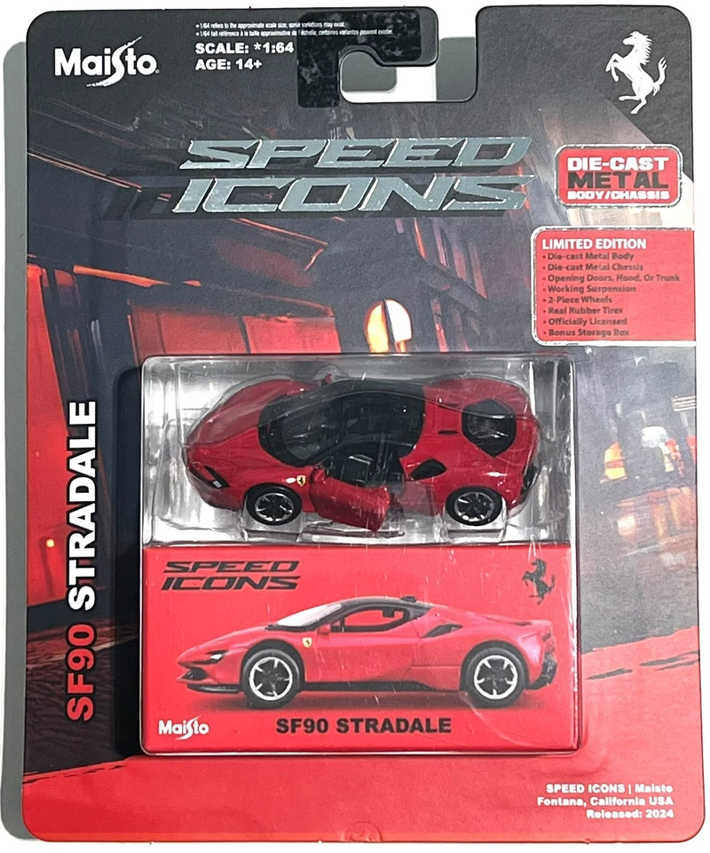 Maisto Speed Icons | Ferrari SF90 Stradale (красный) | ограниченный выпуск - Изображение 1 из 1