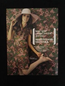 Pubblicita' Advertising Originale Vintage Trevira tessuti moda colori 1969(A1) - Picture 1 of 1
