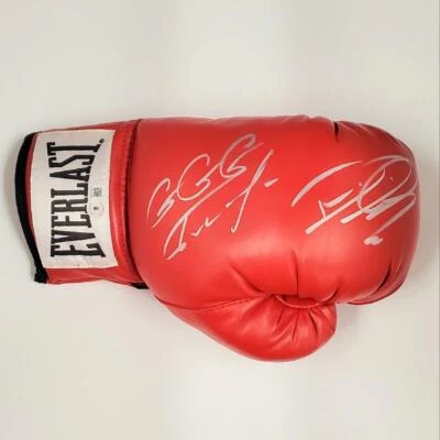Guante de Boxeo Gennady GGG Golovkin + David Lemieux Firmado ~ Beckett BAS Holo Foto 1 de 4