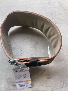 Harbinger Black 6" Padded Leather Weight Lifting Exercise Belt Size M - Picture 1 of 3