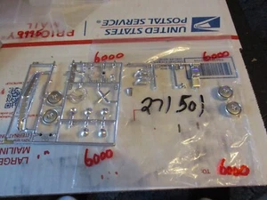 MISC. MODEL KIT CHROME PARTS 1/24/25 SCALE PACKAGE # 6000!!!!!!!!!!! PARTS ONLY - Picture 1 of 3