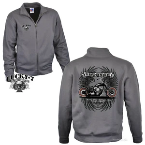 Sudadera Motociclista Chaqueta Cremallera Moto Clásica Motivo Bobber Chopper *4219 gr - Imagen 1 de 3