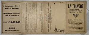 TIRO A SEGNO-GARA DI TIRO AL PIATTELLO MILANO 1930-QUADRUPLA-B92-97 - Picture 1 of 1