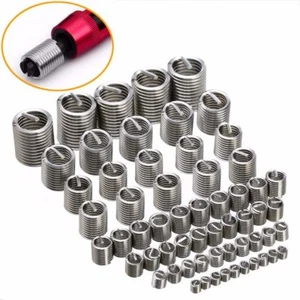 60pcs Edelstahl Gewinde Reparatureinsatz Satz Schrauben M3 M4 M5 M6 M8 M10 M12 - Bild 1 von 7